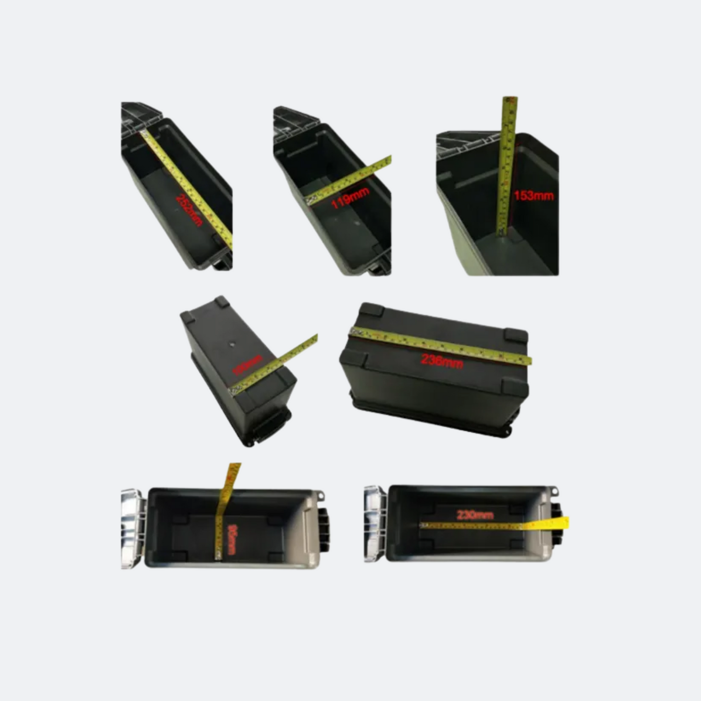 PLASTIC AMMO BOX - LIGHTWEIGHT AND DURABLE STORAGE BOX