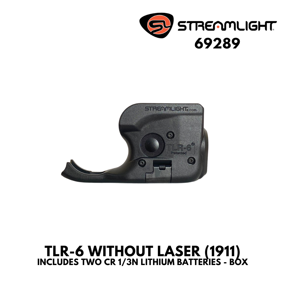 TLR-6 WITHOUT LASER (1911) - INCLUDES TWO CR 1/3N LITHIUM BATTERIES - BOX