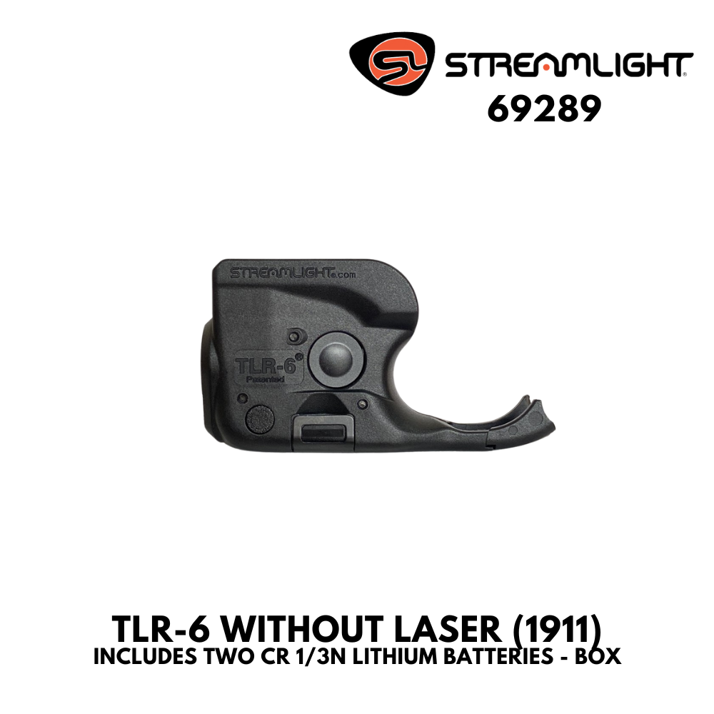 TLR-6 WITHOUT LASER (1911) - INCLUDES TWO CR 1/3N LITHIUM BATTERIES - BOX