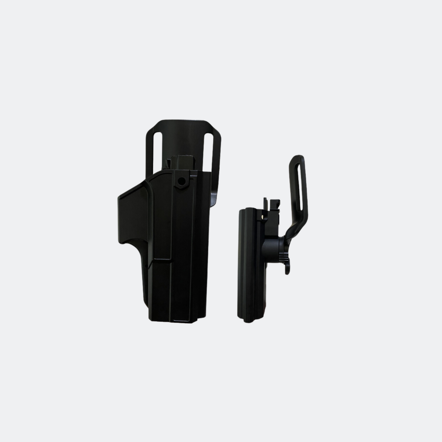 PLASTIC DROP HOLSTER WITH BELT ATTACHMENT FOR STK100
