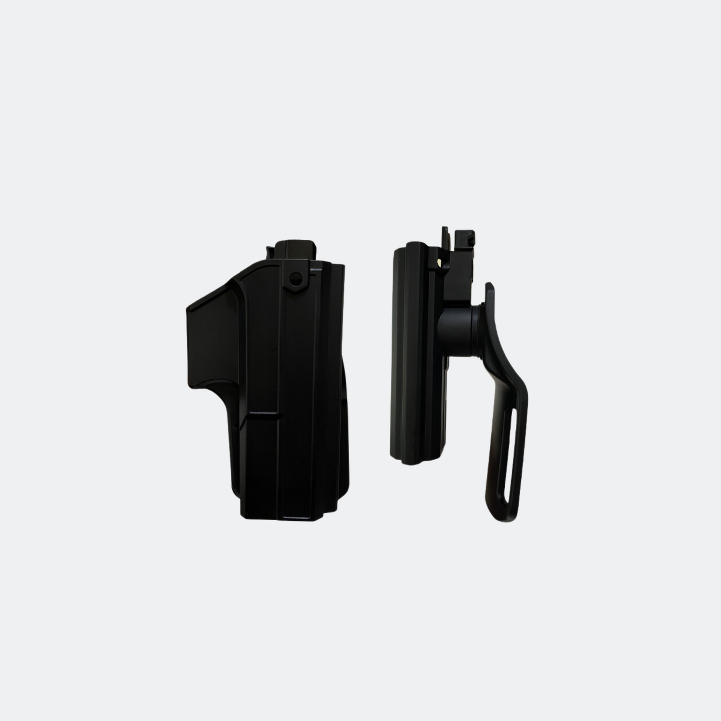 PLASTIC DROP HOLSTER WITH BELT ATTACHMENT FOR STK100