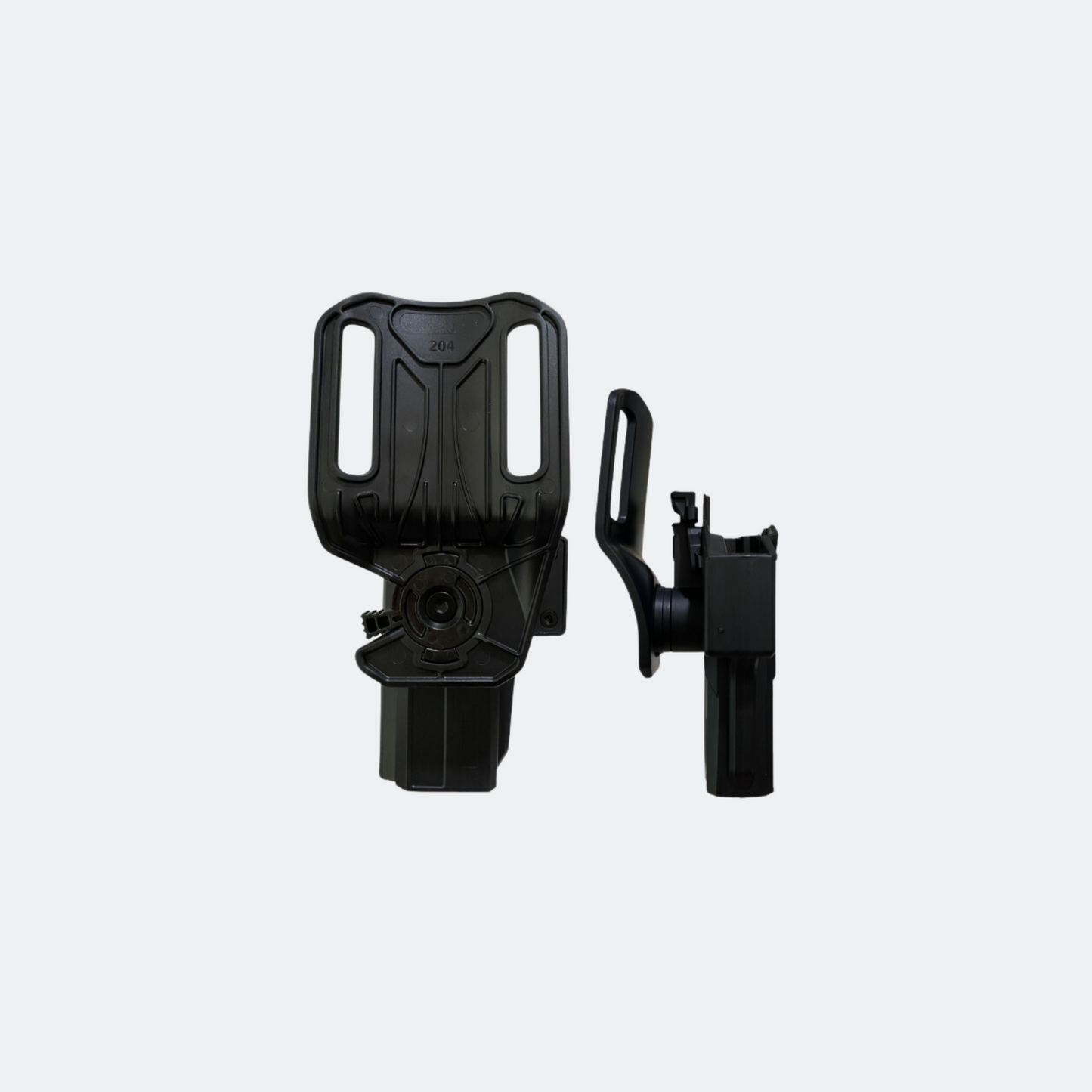 PLASTIC DROP HOLSTER WITH BELT ATTACHMENT FOR STK100