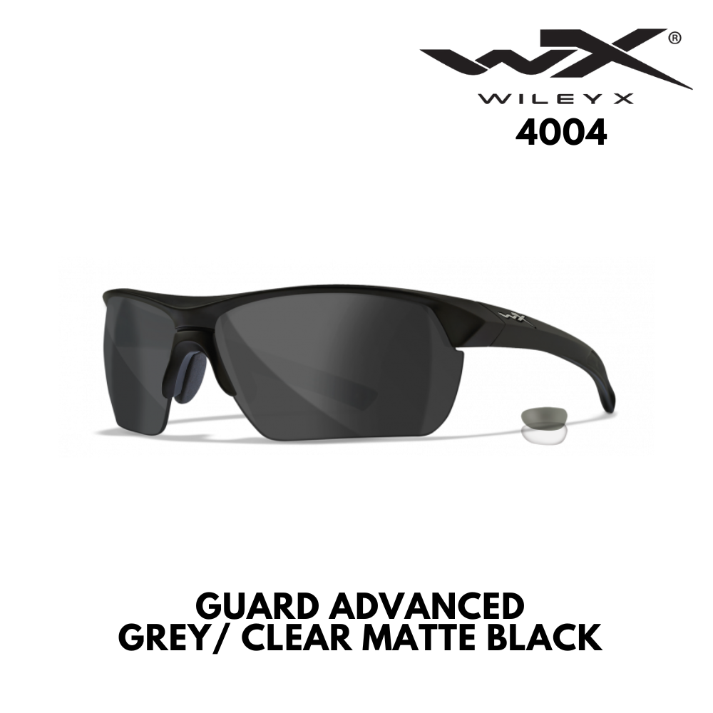 GUARD ADVANCED GREY/ CLEAR MATTE BLACK