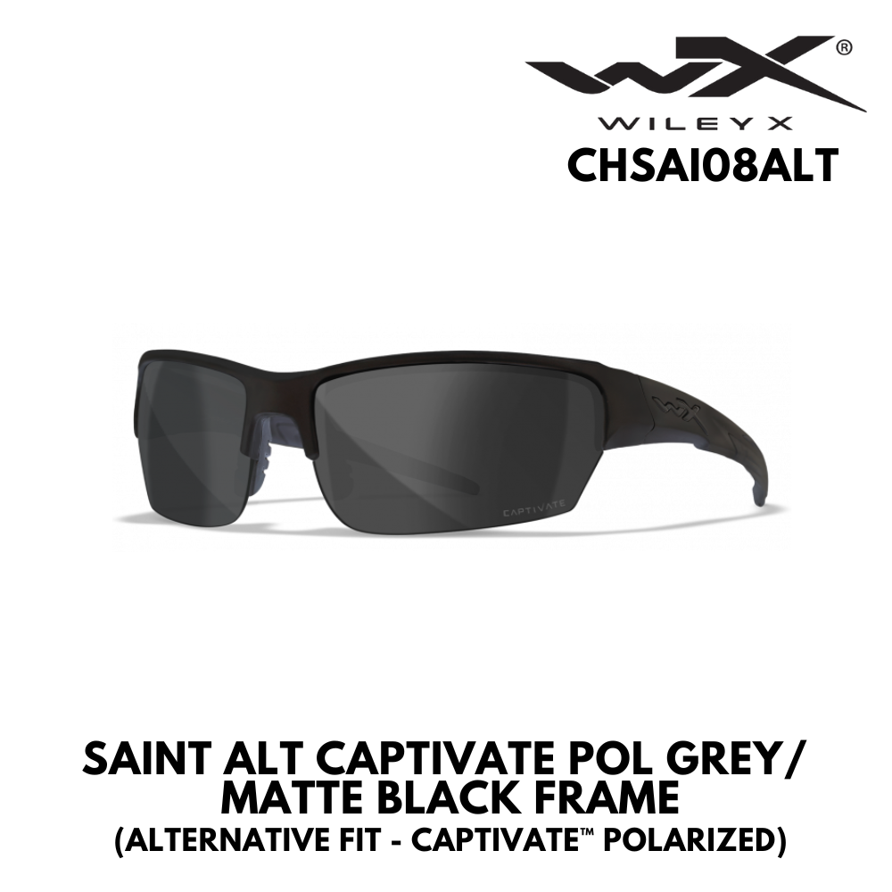 SAINT ALT CAPTIVATE POL GREY/ MATTE BLACK FRAME (ALTERNATIVE FIT