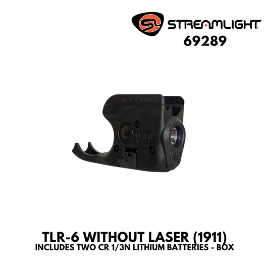 TLR-6 WITHOUT LASER (1911) - INCLUDES TWO CR 1/3N LITHIUM BATTERIES - BOX