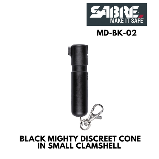 BLACK MIGHTY DISCREET CONE IN SMALL CLAMSHELL